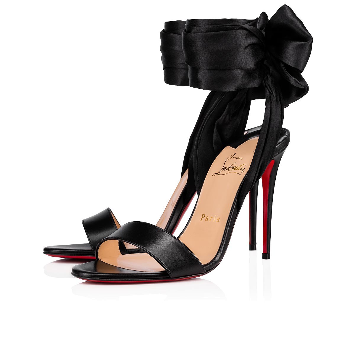 Red Bottoms sandals Black Leather Shoes